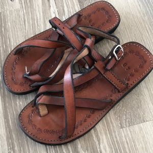 Leather sandals